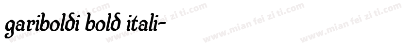 gariboldi bold itali字体转换
